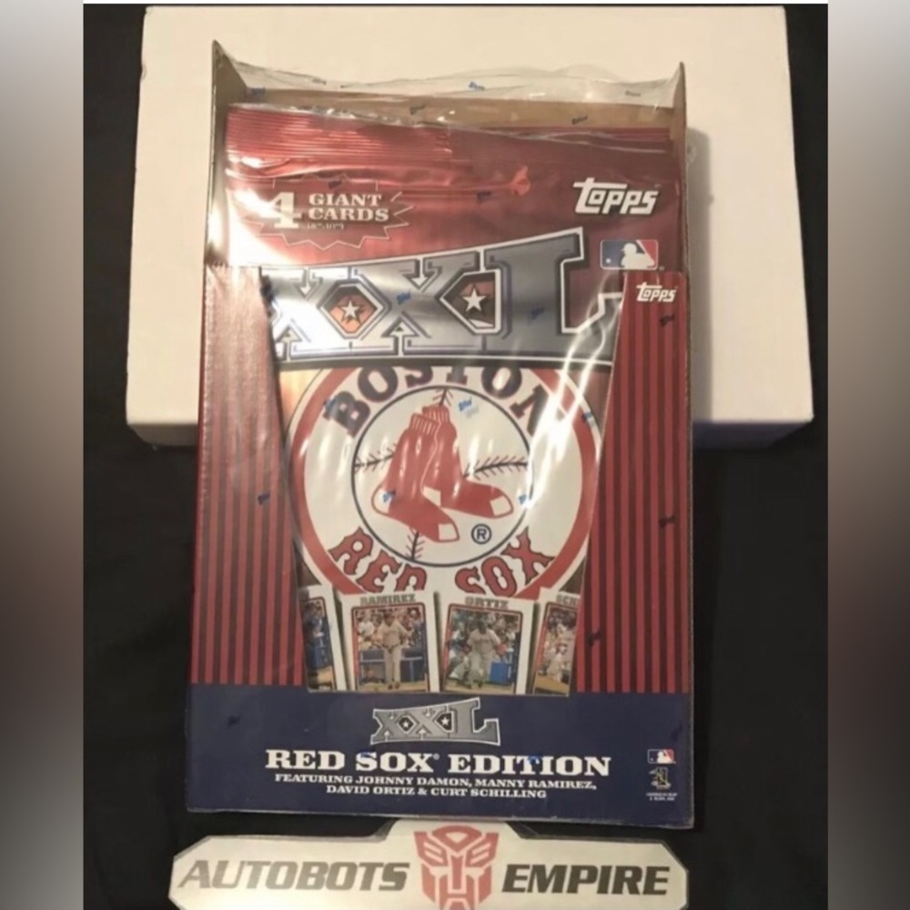 Vintage TOPPS 2005 MLB Baseball Boston Red Sox XXL GIANT Cards Box Set Ortiz Mvp